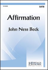 Affirmation SATB choral sheet music cover